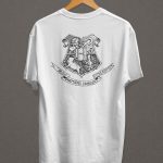 Remera Estampada Unisex Harry Potter Hogwarts – Blanca