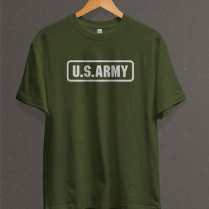 Remera Estampada Unisex US Army – Verde Militar