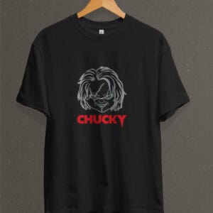 Remera Estampada Unisex Chucky II – Negra