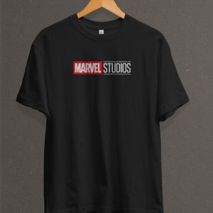 Remera Estampada Unisex Marvel Studios Logo – Negra