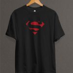 Remera Estampada Unisex Superman Logo Classic – Negra