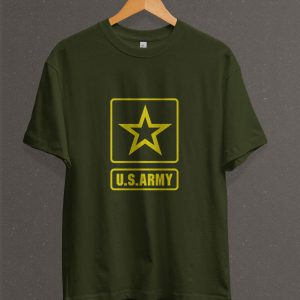 Remera Estampada Unisex US Army II – Verde Militar