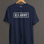 Remera Estampada Unisex US Army – Azul Marino