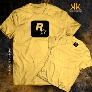 Remera Estampada Unisex Rockstar – Amarilla