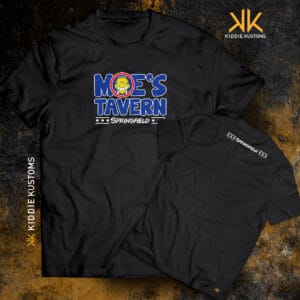 Remera Estampada Unisex Moe’s Tavern – Negra